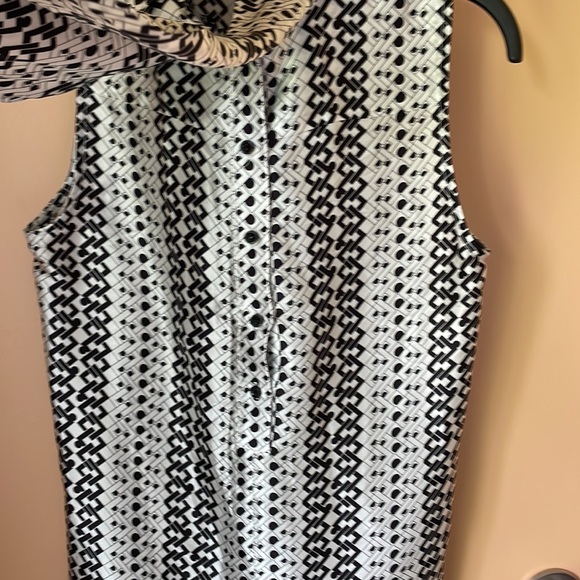 Judith & Charles Patterned Silk High neck Blouse - Picture 3 of 6